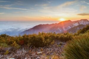 Mt Wilson Sunset Clouds Landscape