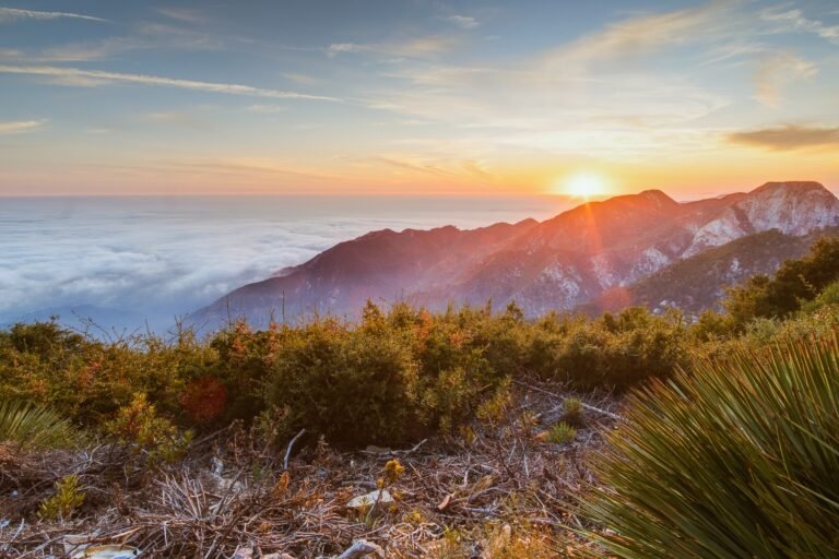 Mt Wilson Sunset Clouds Landscape