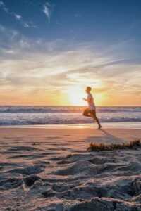 Venice Beach Runner Sunset Landscape