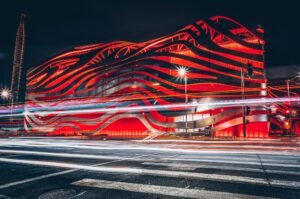 Petersen Museum Red LongExposure LosAngeles