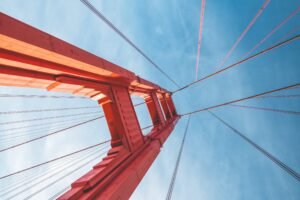 GoldenGate Bridge SanFrancisco Upwards Landscape
