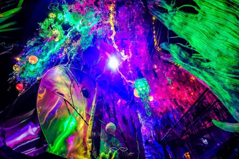 Rainbow Neon Light Trailer Art