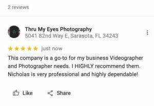 Five Star Google Review Alberto Sarasota Florida