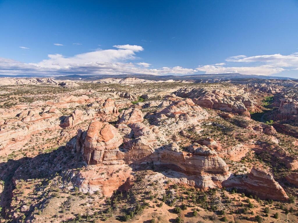 Nature Drone Photography of Natural Desert Landscape Scenic View
