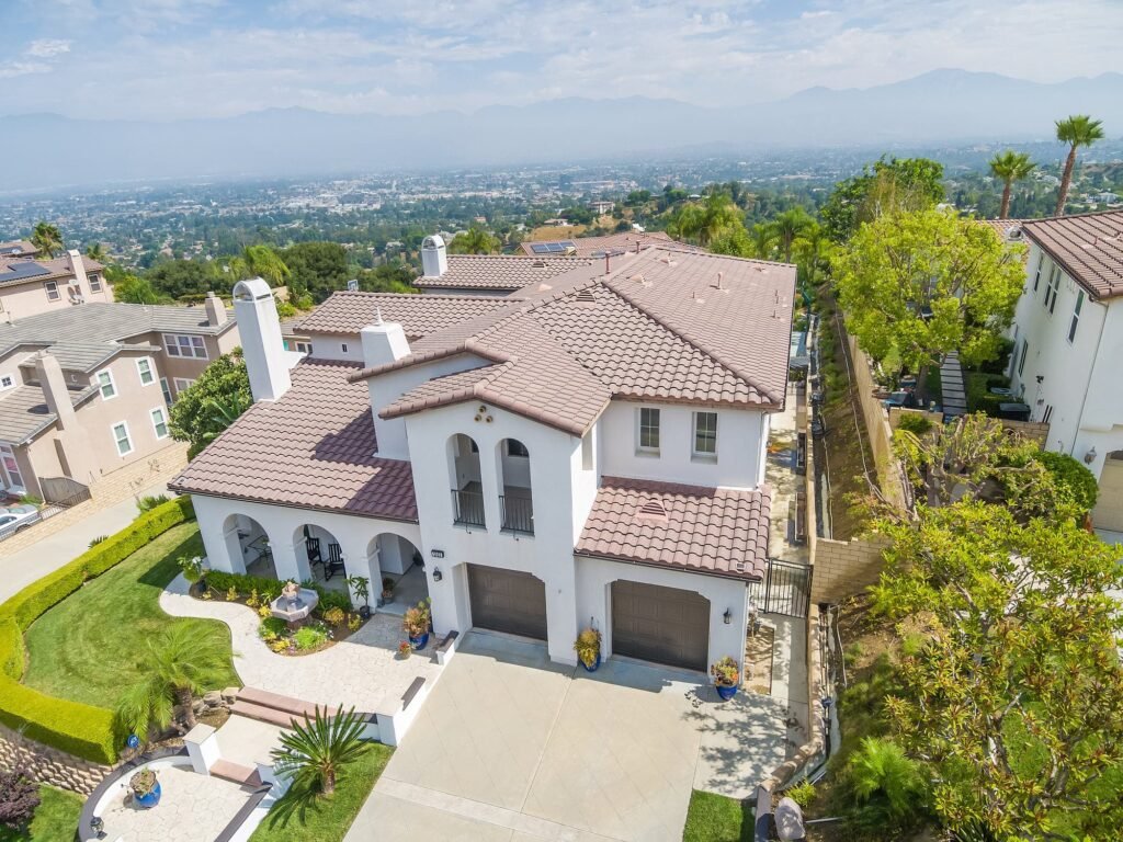 Aerial Drone Photograph of Luxury Home for Real Estate Listing