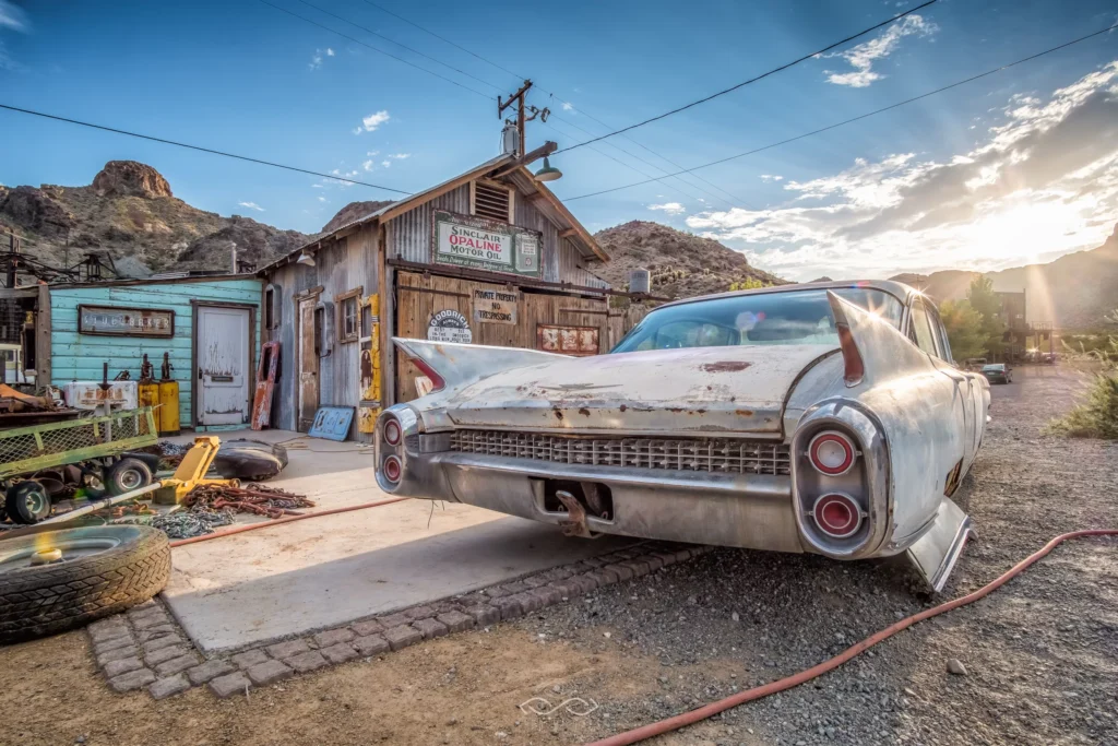 Classic Cadillac Desert Junkyard Automotive Photography Thru My Eyes Productions Sarasota