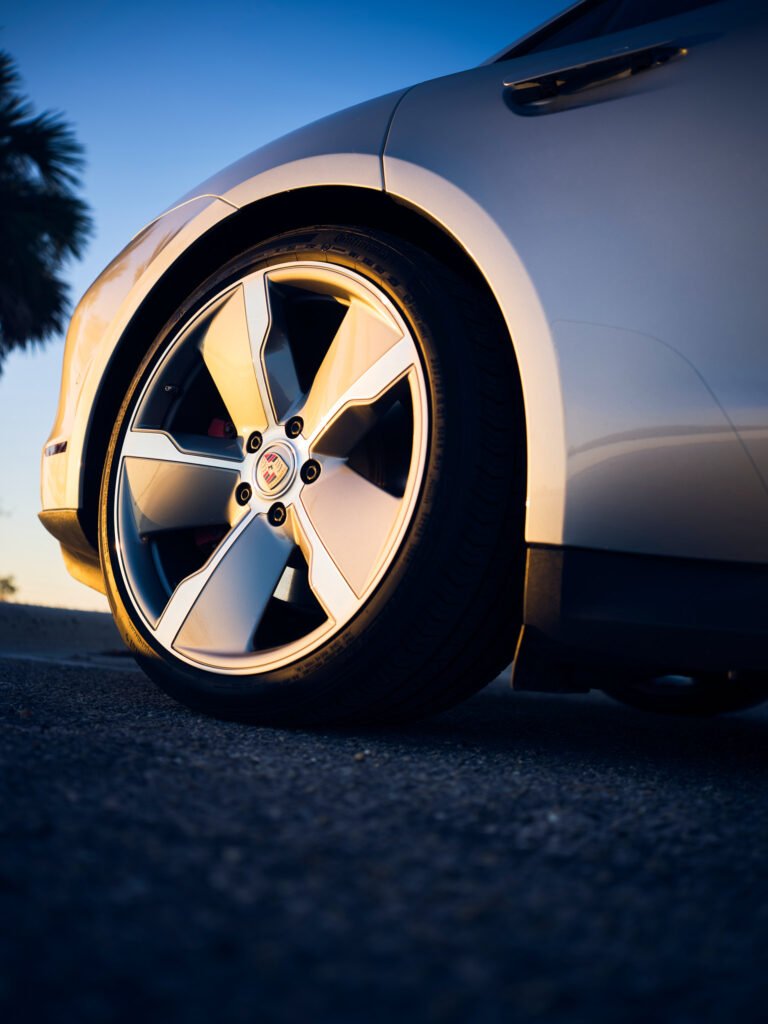 Porsche Taycan Wheel Automotive Photographer Sarasota Sunshine Luxury Car