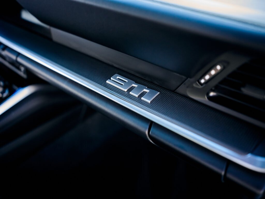 Porsche 911 Macro Photograph of Dashboard Badge Luxury Car Photography Sarasota Thru My Eyes Productions