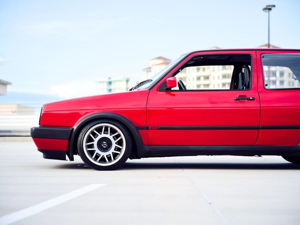 Automotive Photographer Volkswagen GTI Mk2 Sarasota Red Hatchback VW