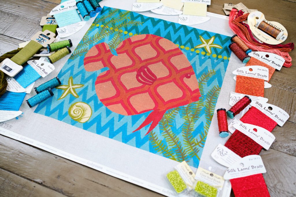 Serendipity Needleworks Product Lifestyle Photo Top Down Top Down Lifestyle Product Photograph Small Business