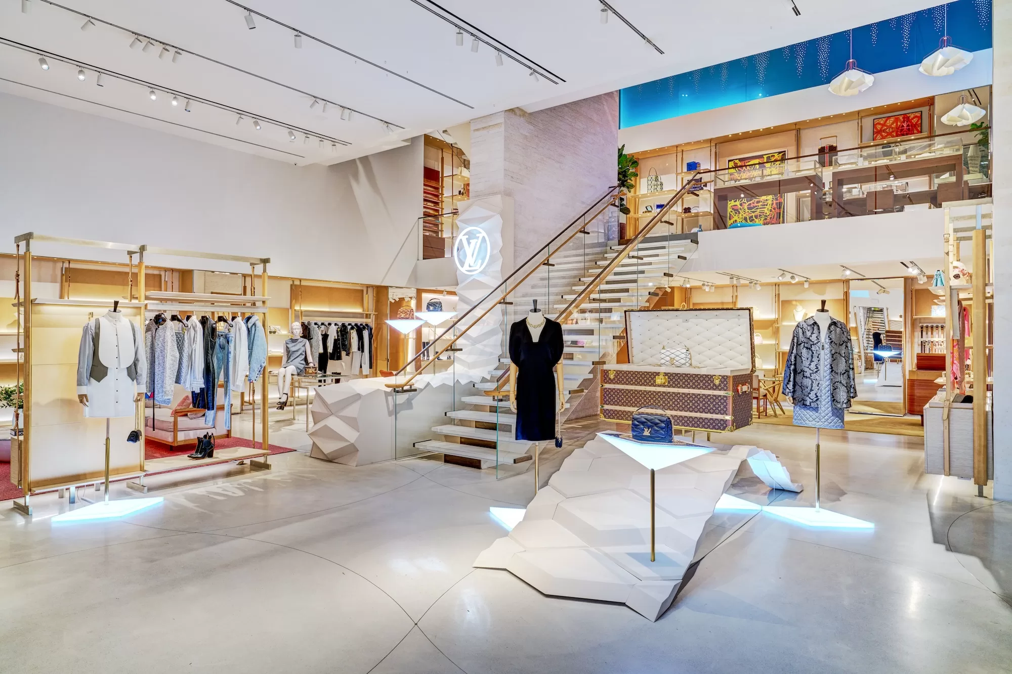 Interior View of Louis Vitton Store Commercial Photographer