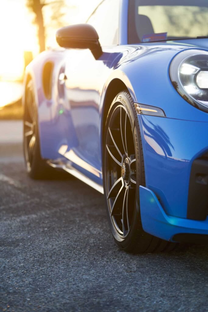 Porsche 911 Luxury Automotive Photography Sarasota Blue Sports Car Sunshine