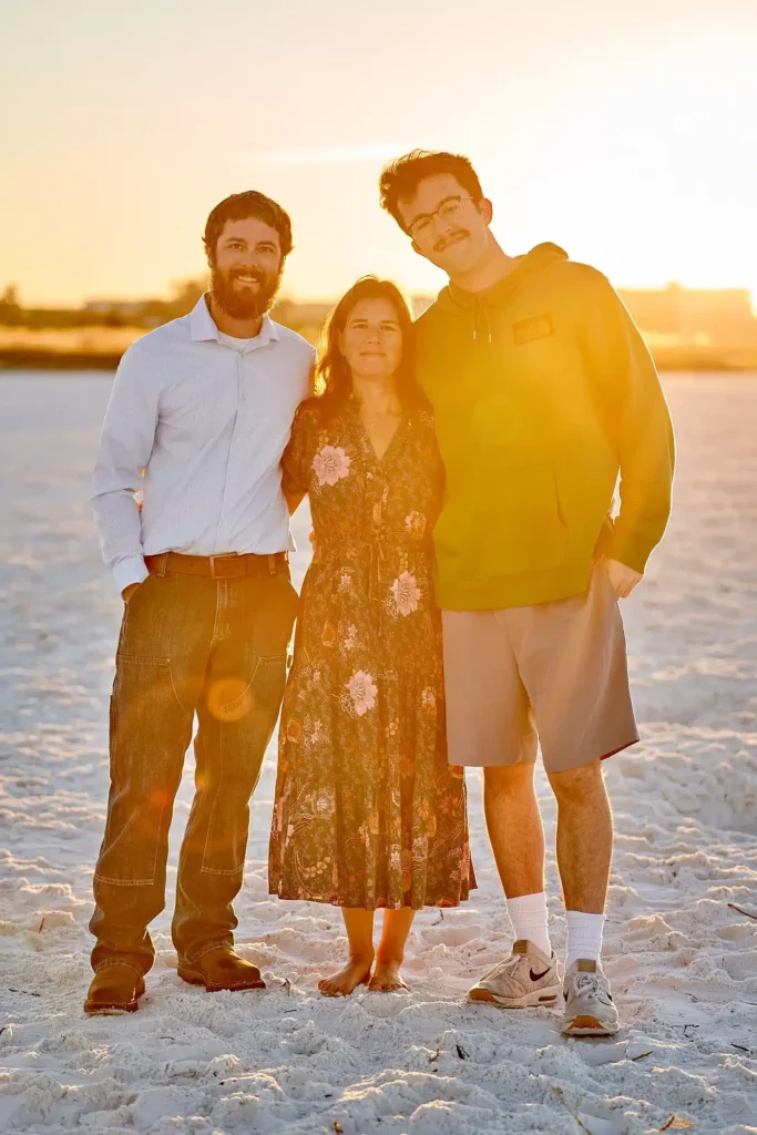 Family Portrait Lido Beach Sarasota Sunrise