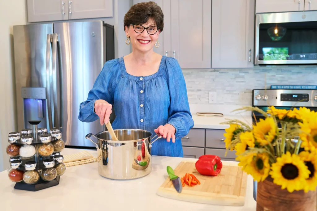 Serendipity-Needleworks-Lifestyle-Sarasota-Pohotography-Services Lifestyle Photography for Business Kitchen Cooking Model