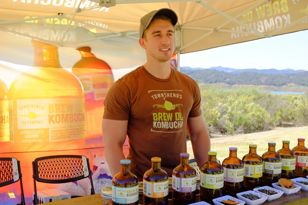 sarasota-business-photographer-kombucha-drink-001 Commercial Photograph of Business Booth at Farmers Market