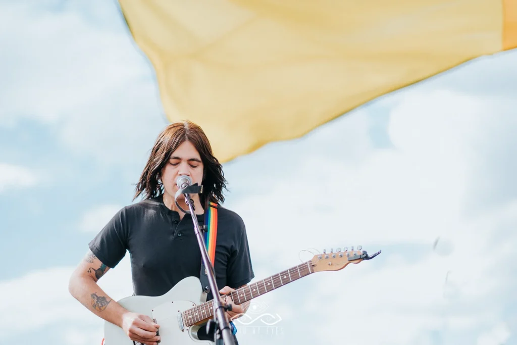 Live Concert Photograph of Man Playing at Okeechobee