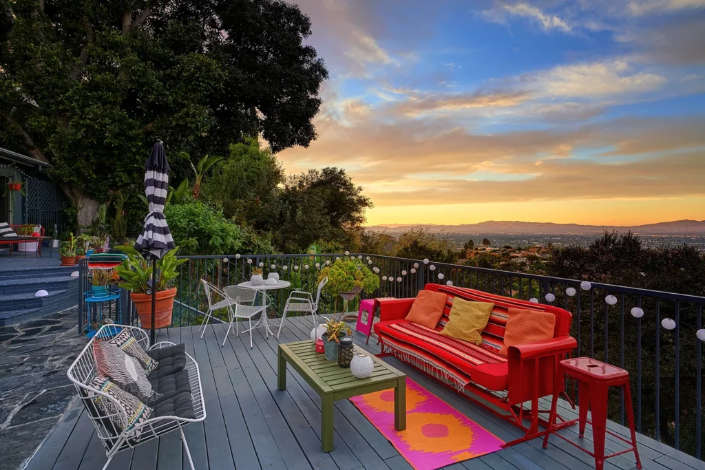 sarasota-real-estate-deck-mountain-view-001 Mountain Real Estate Photographer Listing Backyard View Patio Sunset