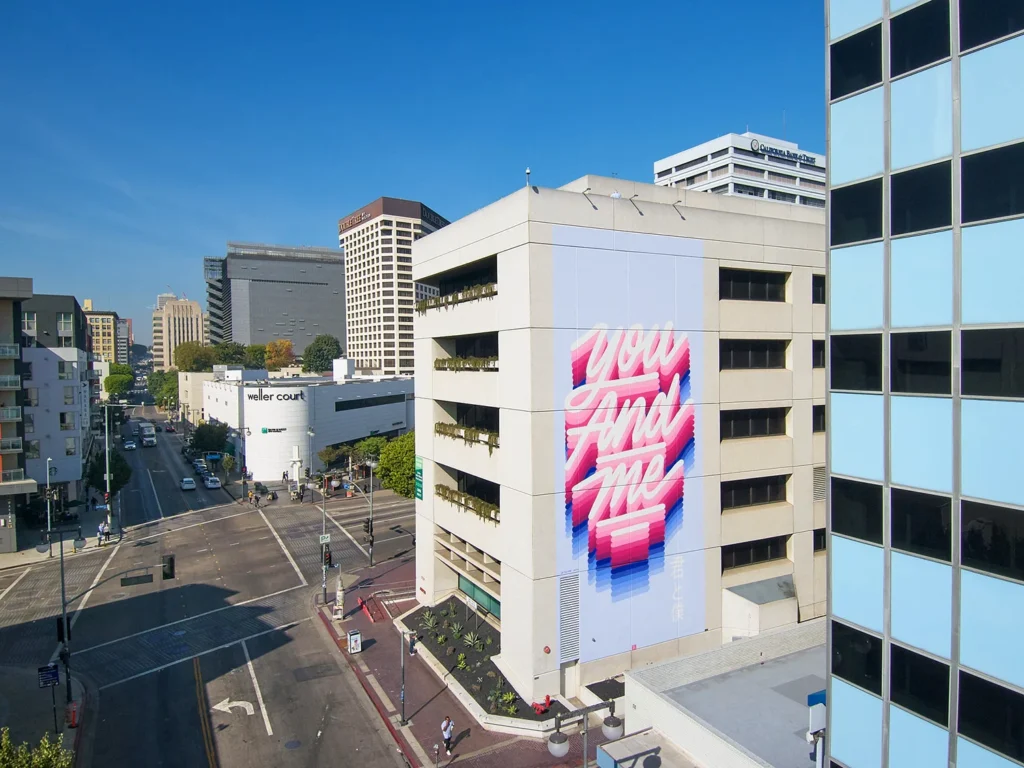 Aerial Drone Photographer Downtown Los Angeles Buildings Artwork