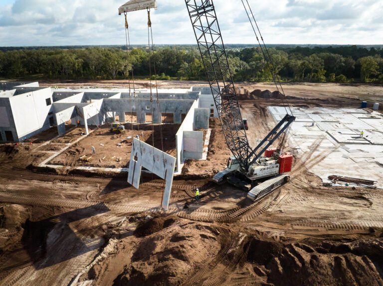 Construction Site Aerial Drone Photography