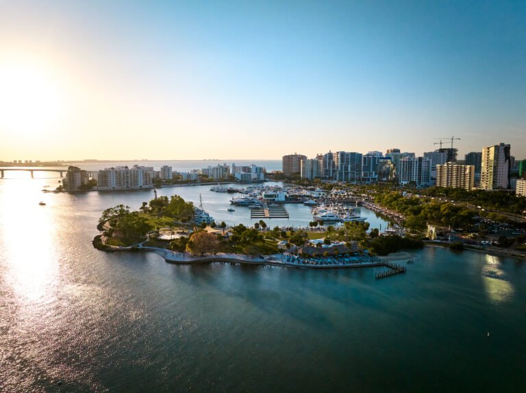 Sarasota Bayfront Park Aerial Drone Photography