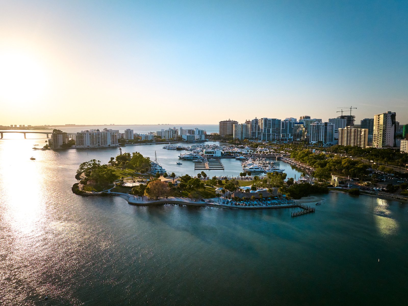 Sarasota Bayfront Park Aerial Drone Photography